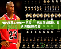 NBA英雄2.0VIP一覽表——盡享籃球激情，解鎖你的巔峰之路