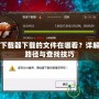 DNF下載器下載的文件在哪看？詳解文件路徑與查找技巧