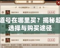 問道號在哪里買？揭秘超值選擇與購買途徑