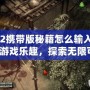 《侍道2攜帶版秘籍怎么輸入》——解鎖游戲樂趣，探索無限可能！