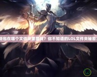 LOL更新包在哪個(gè)文件夾里面找？你不知道的LOL文件夾秘密大揭秘！