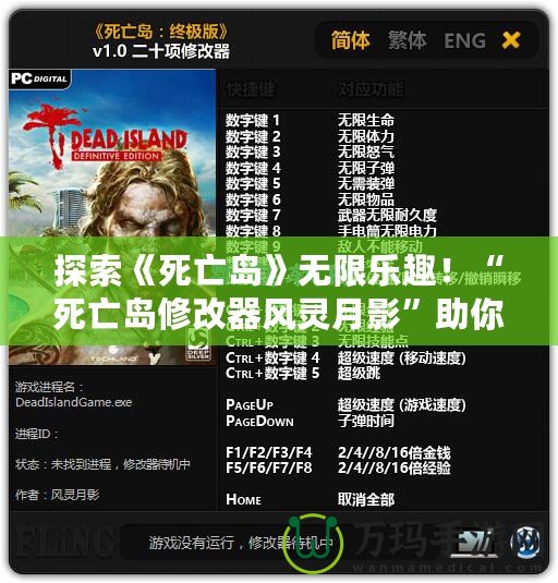 探索《死亡島》無限樂趣！“死亡島修改器風(fēng)靈月影”助你成為不敗求生者