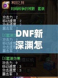 DNF新深淵怎么開啟？輕松掌握開啟方法與技巧！