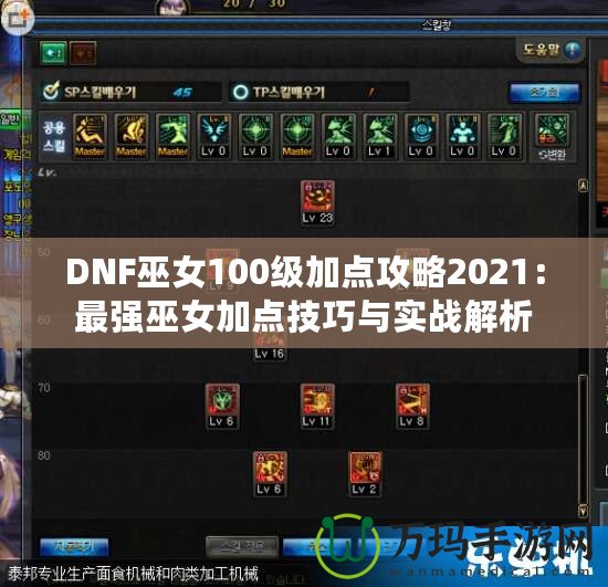 DNF巫女100級加點攻略2021：最強巫女加點技巧與實戰(zhàn)解析