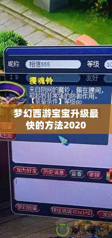 夢幻西游寶寶升級最快的方法2020