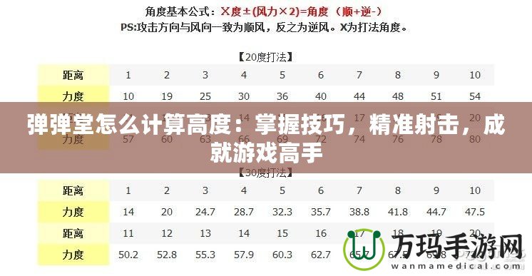 彈彈堂怎么計算高度：掌握技巧，精準射擊，成就游戲高手