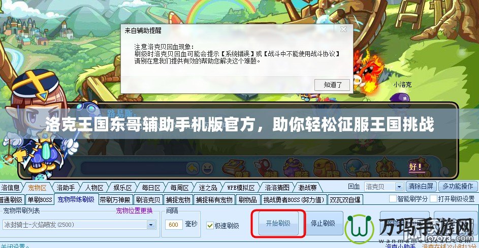 洛克王國(guó)東哥輔助手機(jī)版官方，助你輕松征服王國(guó)挑戰(zhàn)