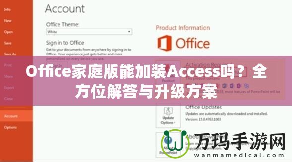 Office家庭版能加裝Access嗎？全方位解答與升級方案