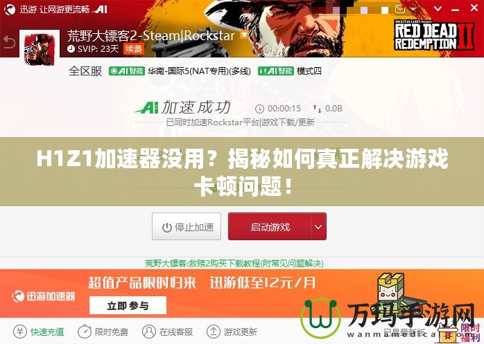 H1Z1加速器沒用？揭秘如何真正解決游戲卡頓問題！