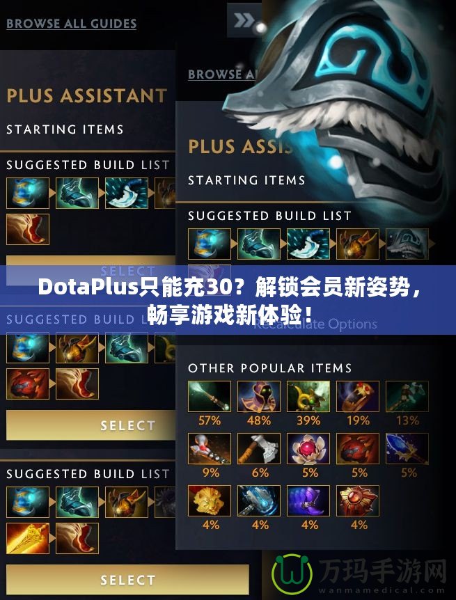 DotaPlus只能充30？解鎖會(huì)員新姿勢(shì)，暢享游戲新體驗(yàn)！