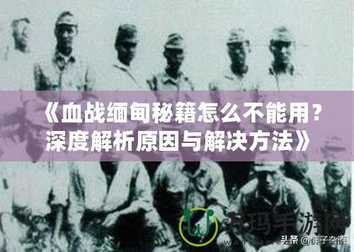 《血戰(zhàn)緬甸秘籍怎么不能用？深度解析原因與解決方法》